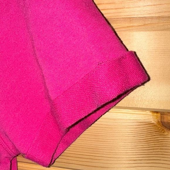 Calvin Klein Fuchsia Crop Top with White Logo - Picture 6 of 8